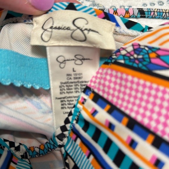 JESSICA SIMPSON TANKINI Swimsuit 2 piece size large - Picture 6 of 11